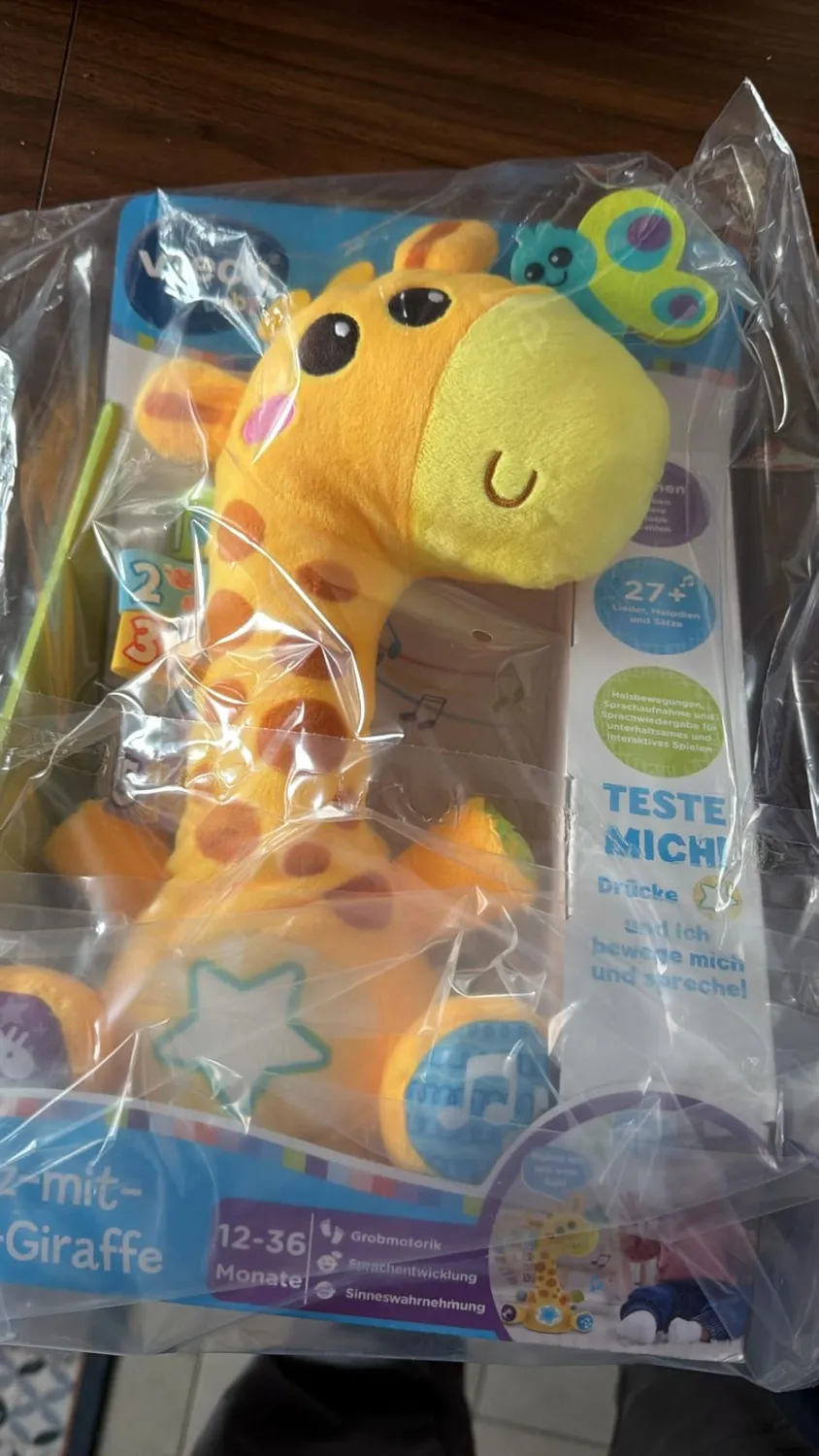VTech Baby Tanz-mit-mir-Giraffe Plüschtier mit Musik