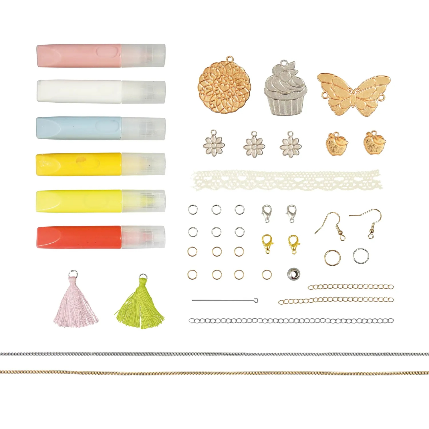 Buki BE121 Charms-Schmuck Bastelset mit Farbe ab 8 Jahren