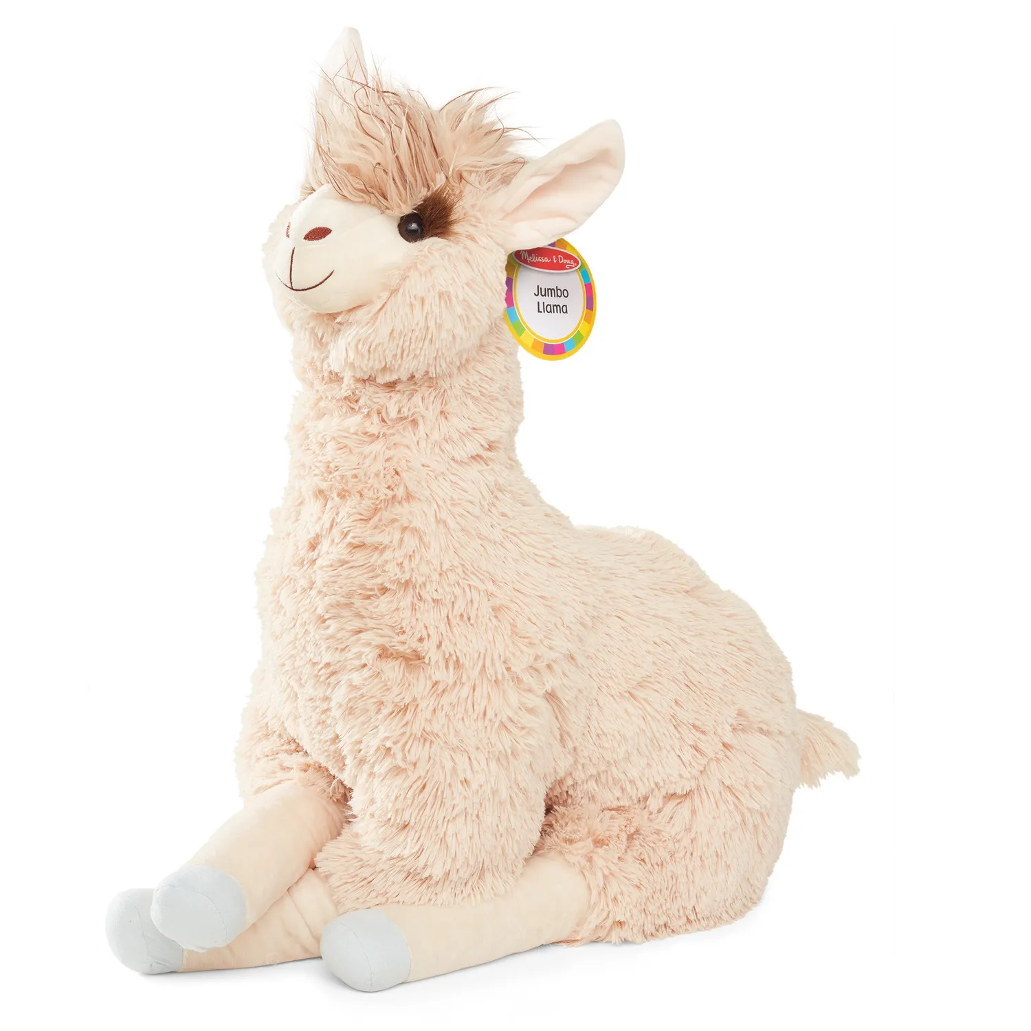 Melissa & Doug Lama Kuscheltier Jumbo 107 cm beige