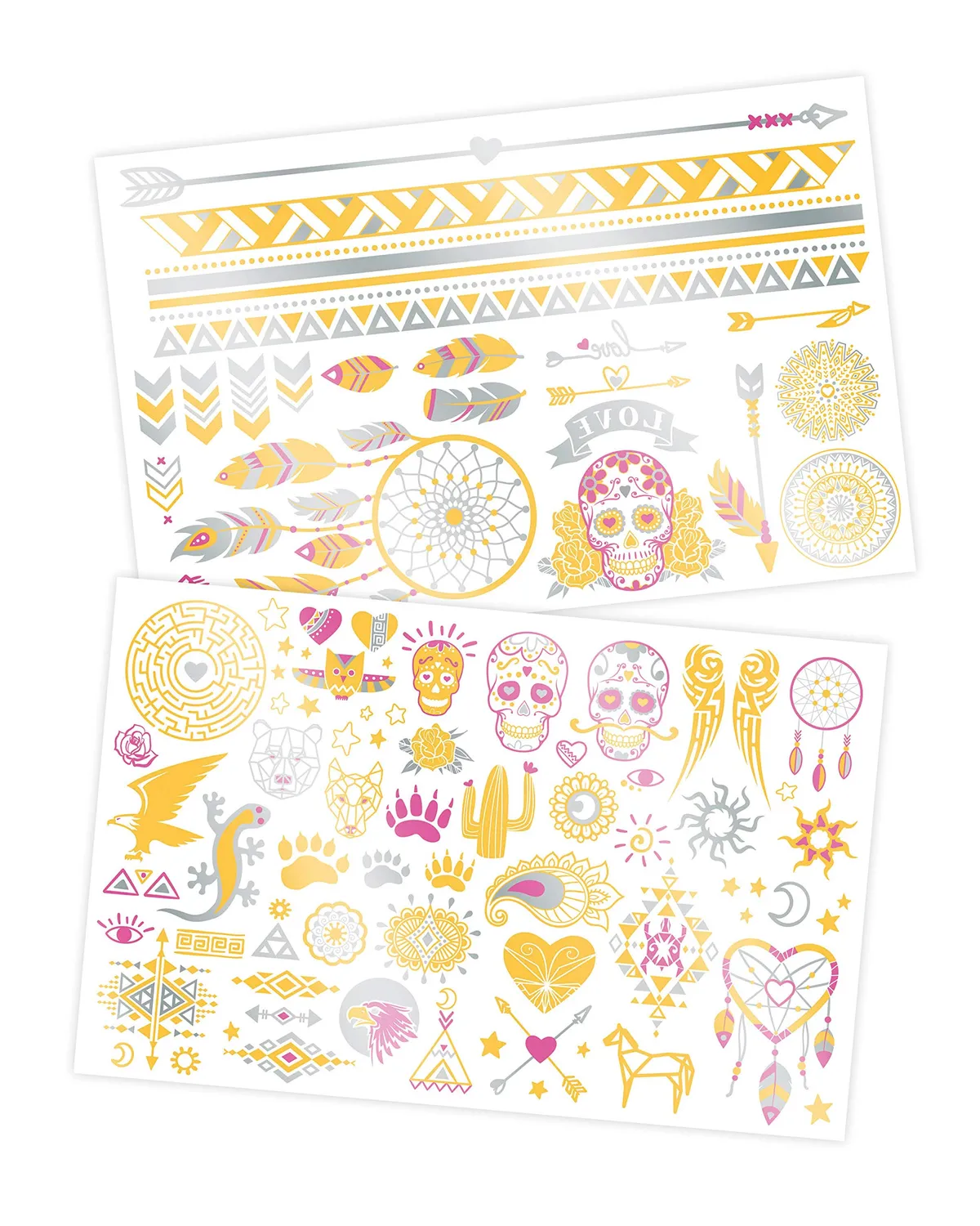Buki Tattoos Metallic Rosa TA002 75 Tattoos ab 6 Jahren