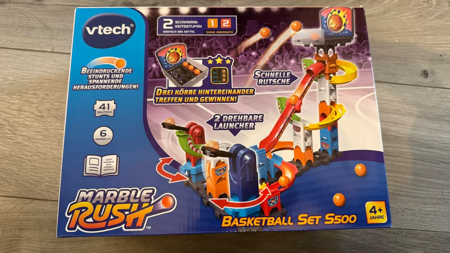 VTech Marble Rush Basketball S500 Kugelbahn 41 Teile Werfen