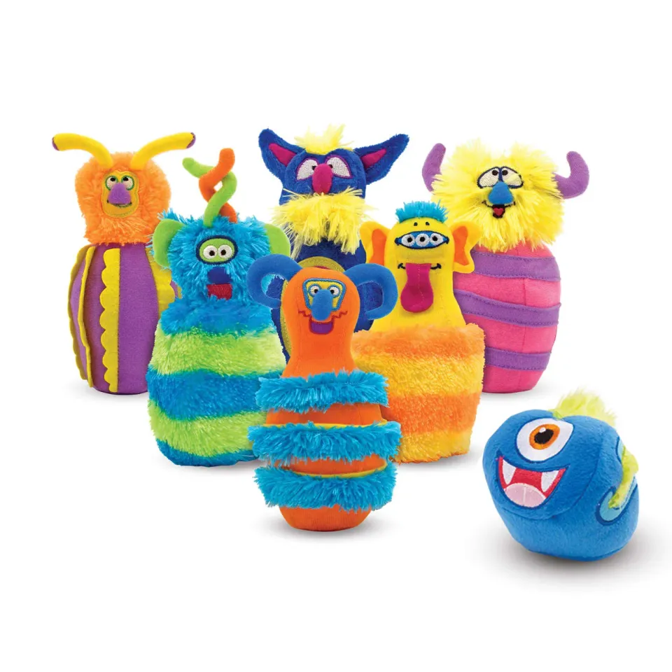 Melissa & Doug Monster Bowling Kegelspiel Plüsch 7-teilig weich