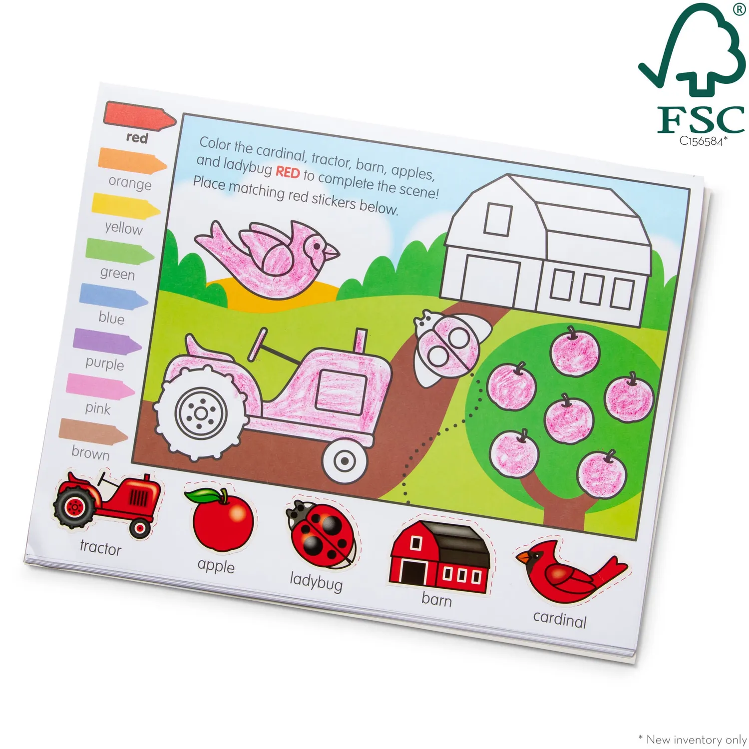 Melissa & Doug Colors & Shapes Malpad Sticker 20 Seiten