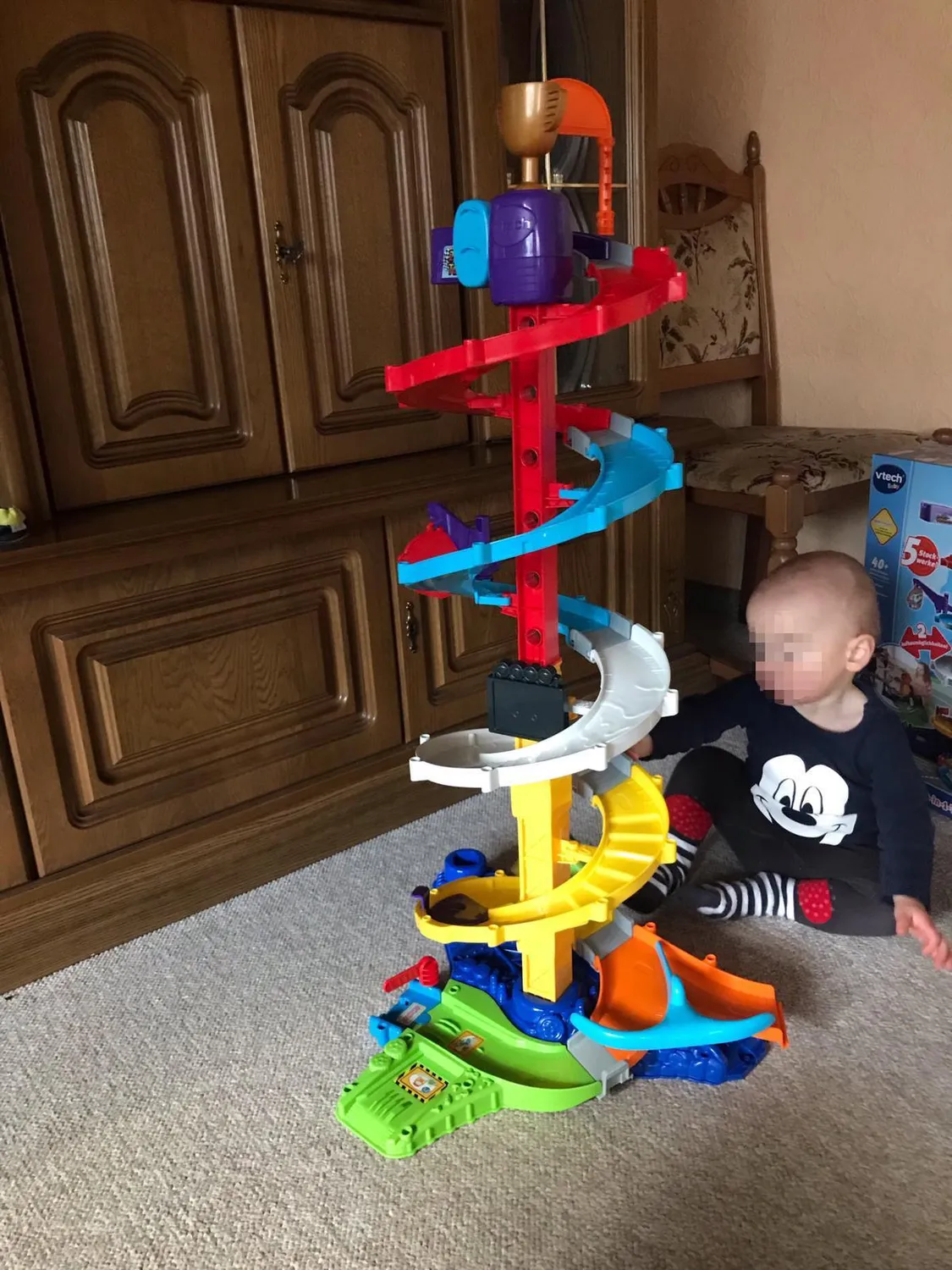 VTech Tut Tut Baby Flitzer 2-in-1 Turboturm Spielset mit Auto