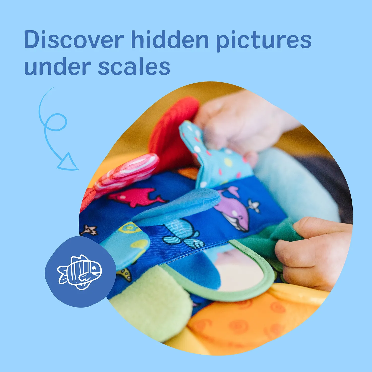 Melissa & Doug K's Kids Flip Fish Baby-Spielzeug Stoff ab Geburt