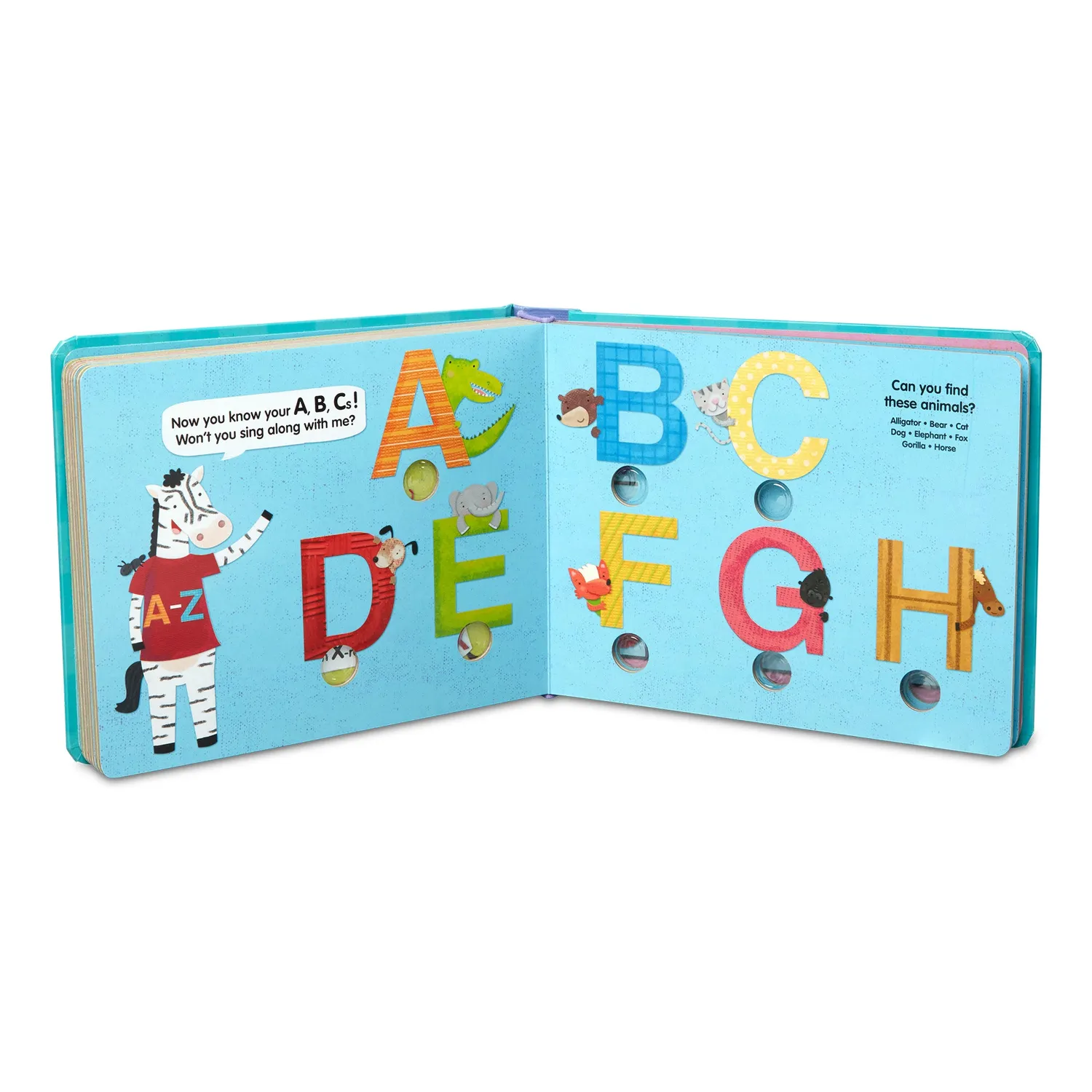 Melissa & Doug Poke-a-Dot Alphabet Pappbilderbuch ABC