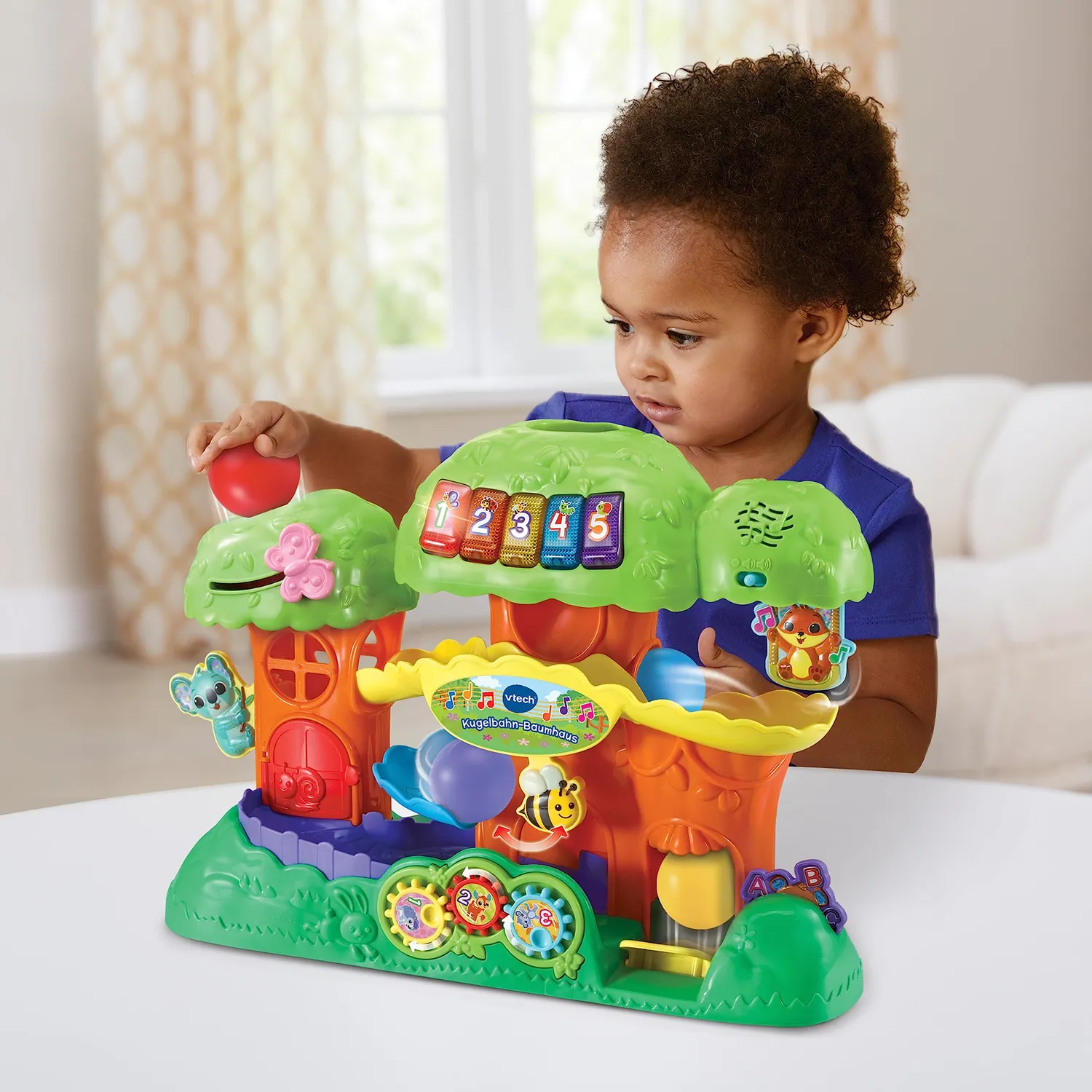 VTech Baby Kugelbahn Baumhaus mit 4 Bällen 12-36 Monate