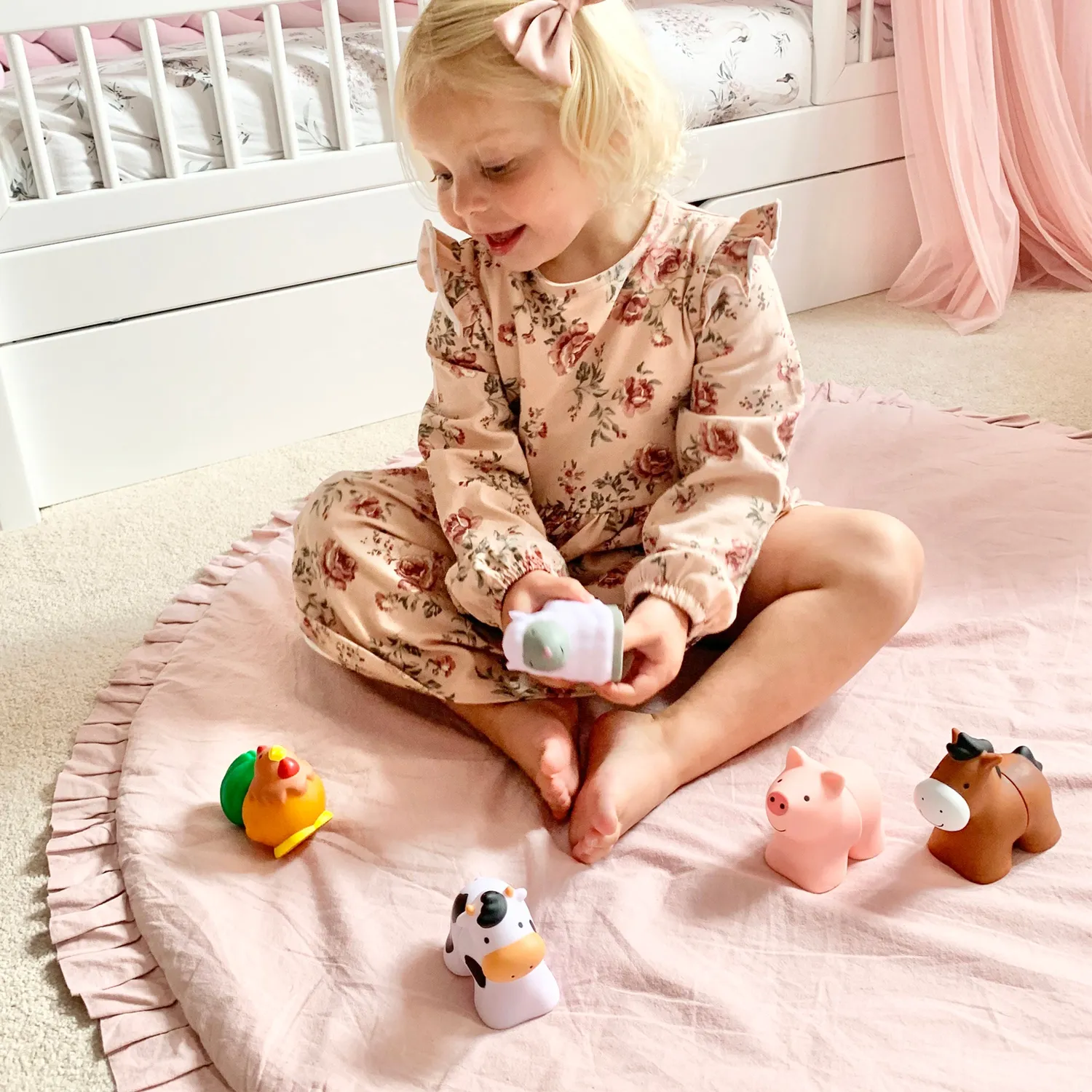 Melissa and Doug Pop Blocks Farm Animals Stecktiere 10-teilig Baby