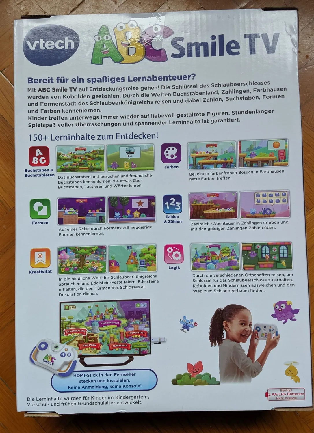 VTech ABC Smile TV 80-613264 Lernkonsole HDMI 3-7 Jahre