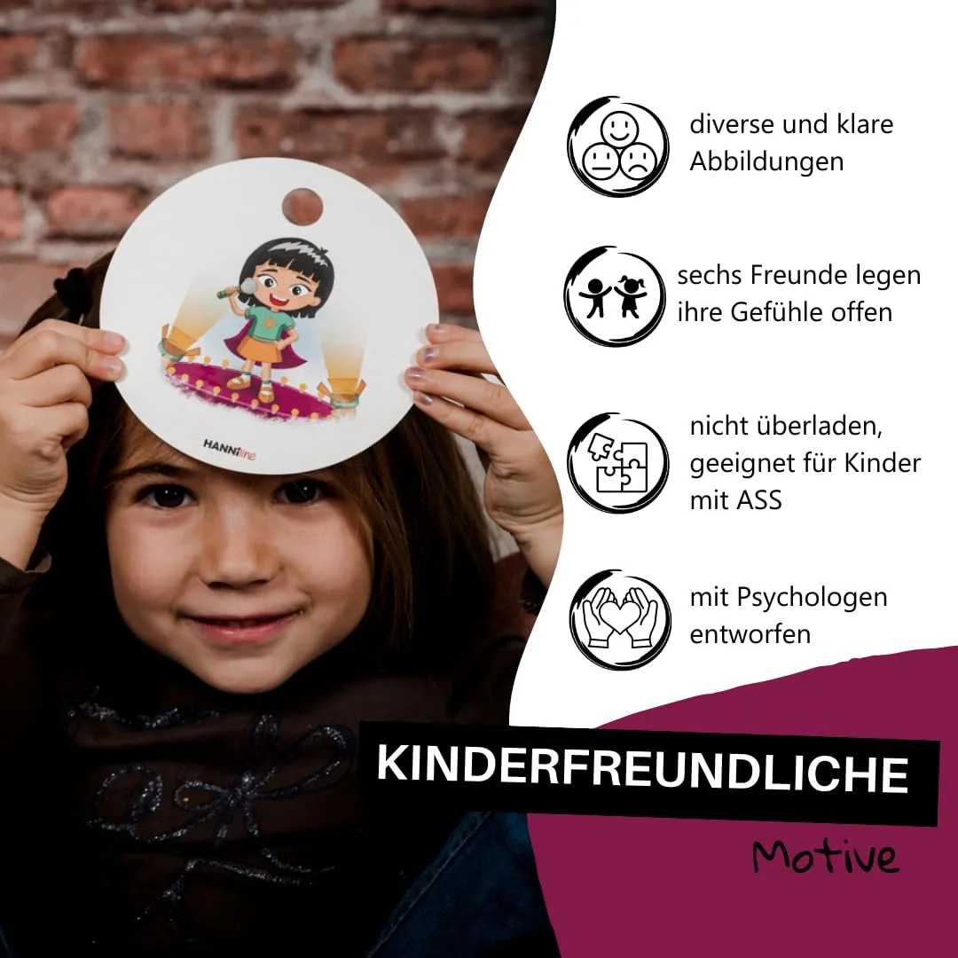 HANNIline Gefühlskarten 2 Lernkarten ab 4 Jahren 13 Karten