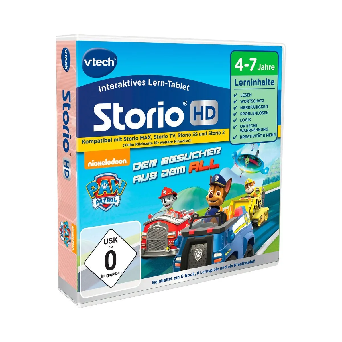 Vtech Storio MAX XL 2.0 Kindertablet 7 Zoll mit Paw Patrol Spiel