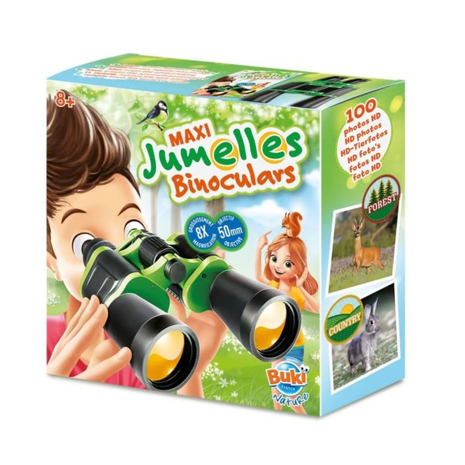 Buki France BN010 Maxi Fernglas 8x50 für Kinder ab 8 Jahre