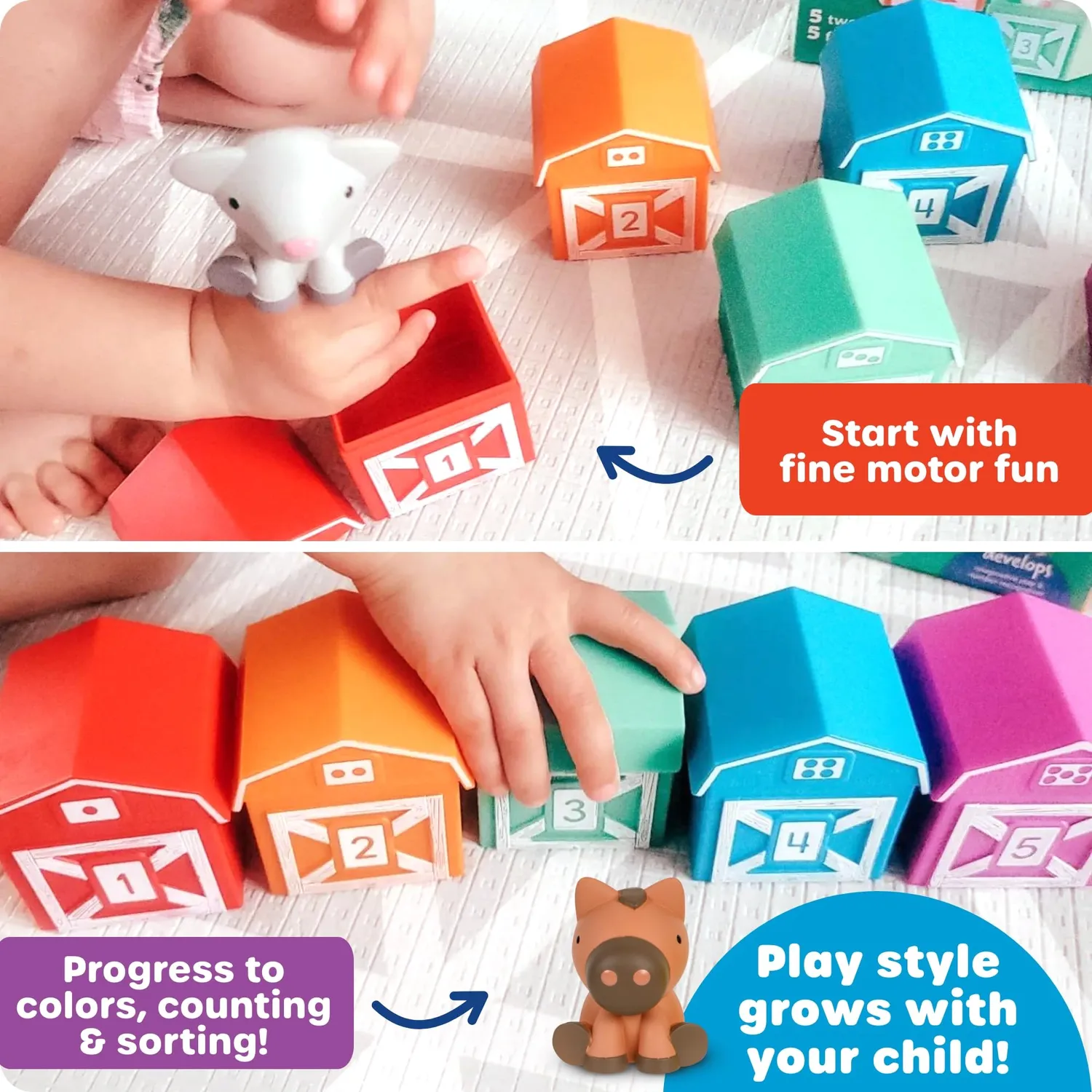 Learning Resources Peekaboo Bauernhof Lernspielzeug 18 Monate 10-tlg