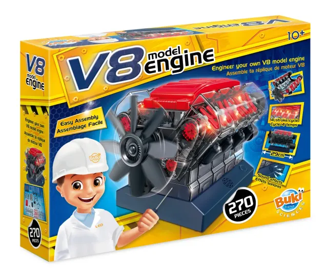 Buki 7161 V8 Motor Elektronikbaukasten ab 10 Jahren