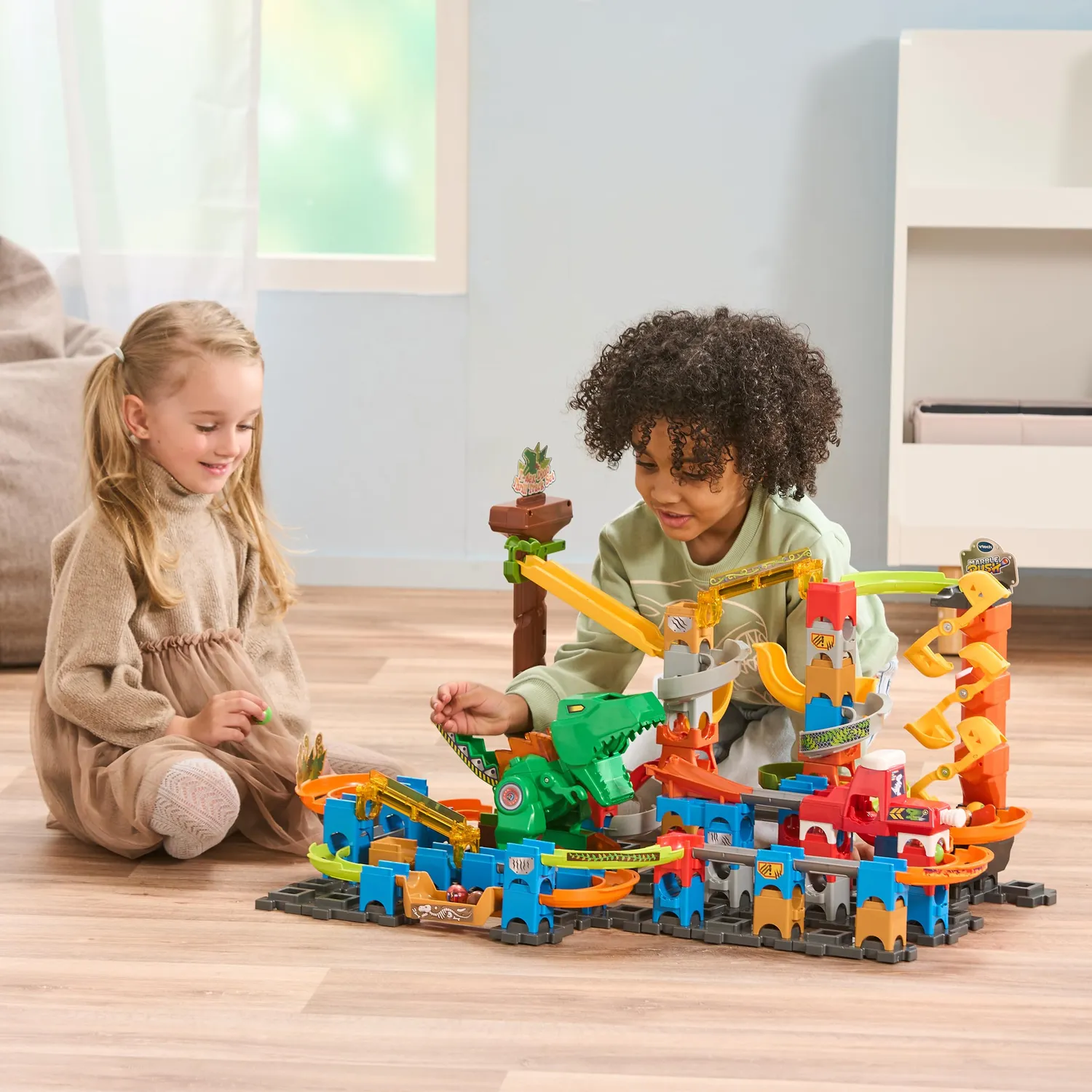 VTech Marble Rush Dino Adventures XL400 Murmelbahn 109-tlg.