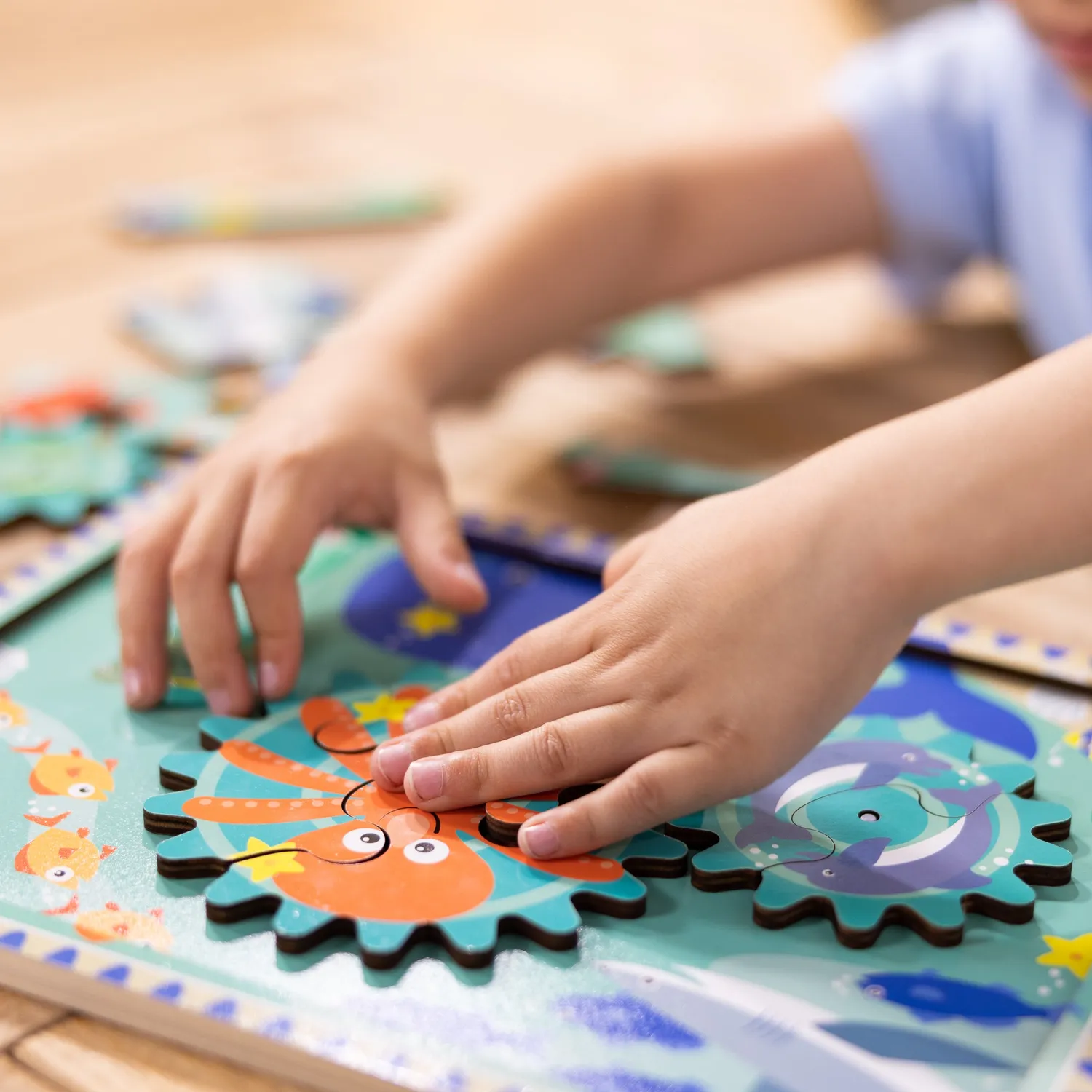 Melissa & Doug Wooden Underwater Gear Puzzle 18 Teile Holzpuzzle