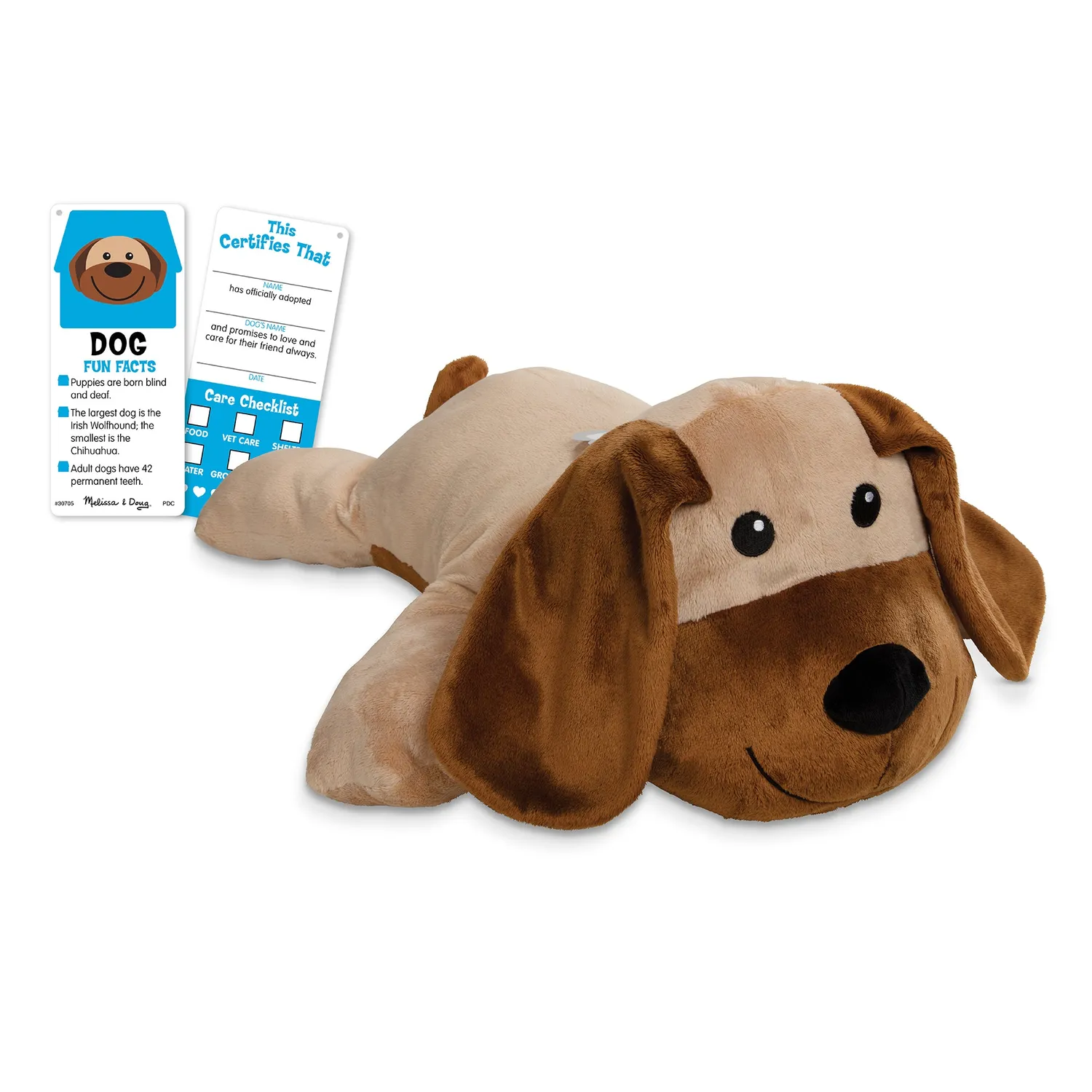 Melissa & Doug Cuddle Dog Plüschtier Jumbo Hund 70 cm
