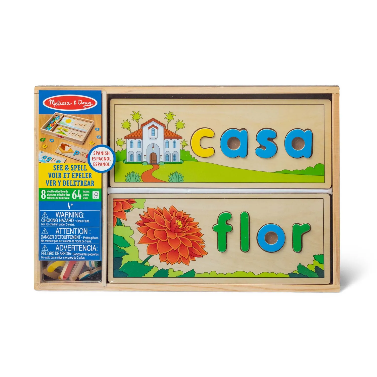 Melissa & Doug Spanish See & Spell Learning Toy Lernpuzzle