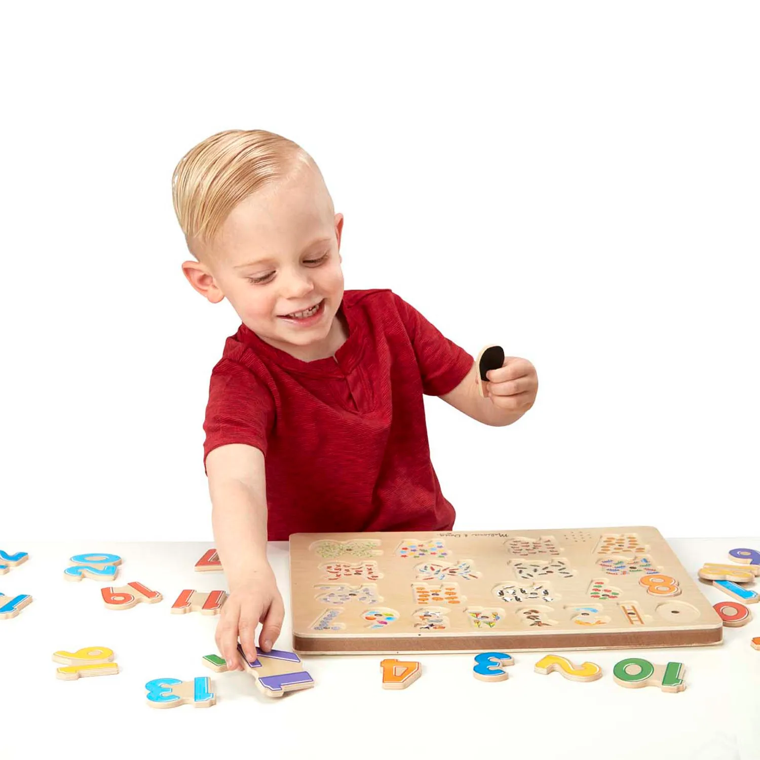 Melissa & Doug Zahlen Soundpuzzle 21 Teile Holz ab 3 Jahre