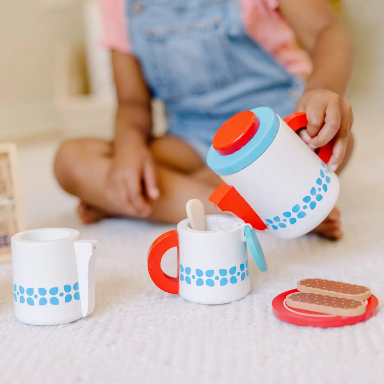 Melissa & Doug Teeservice Holz Teeset 15-teilig ab 3 Jahren