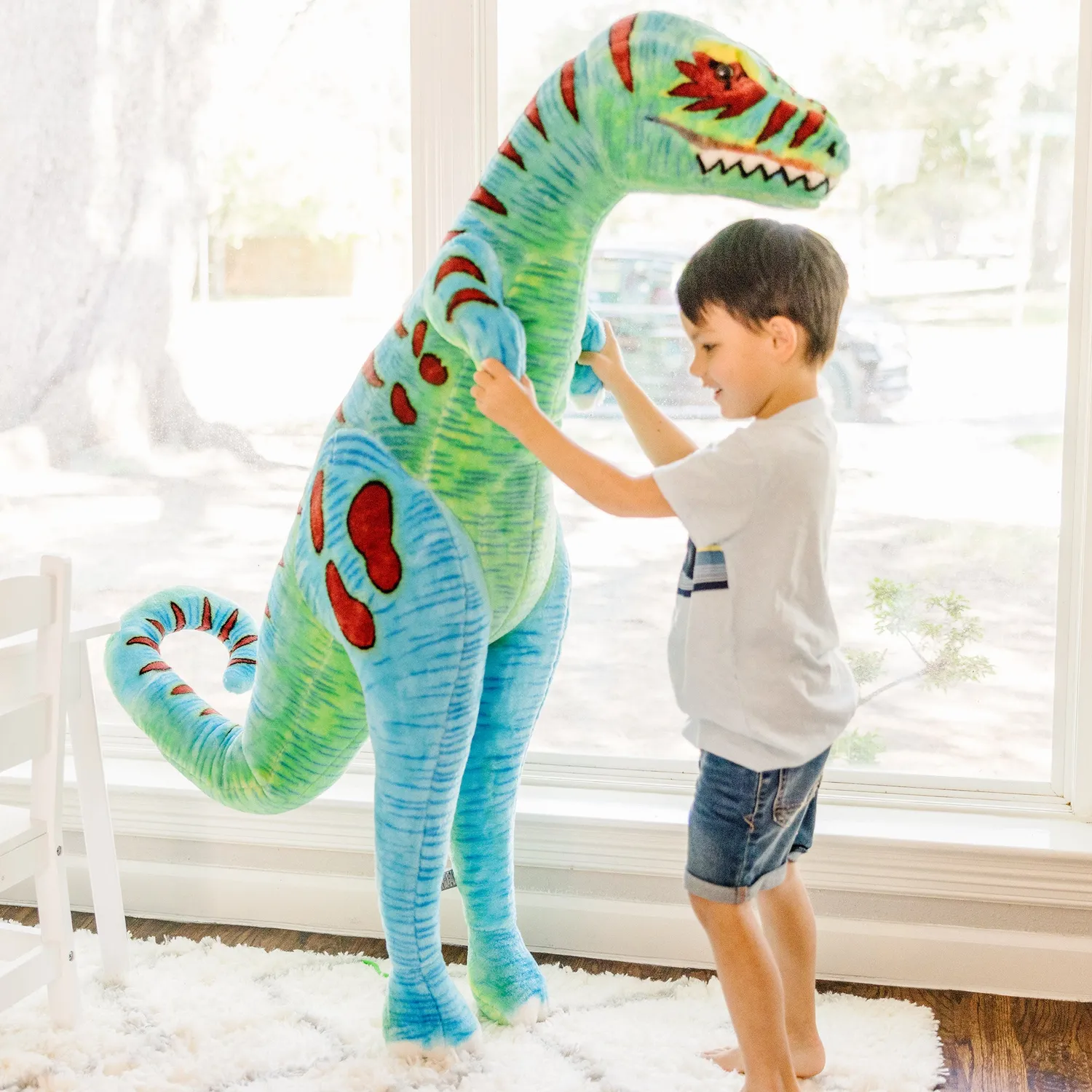 Melissa & Doug T-Rex Plüschtier Riesig 130 cm Stehend