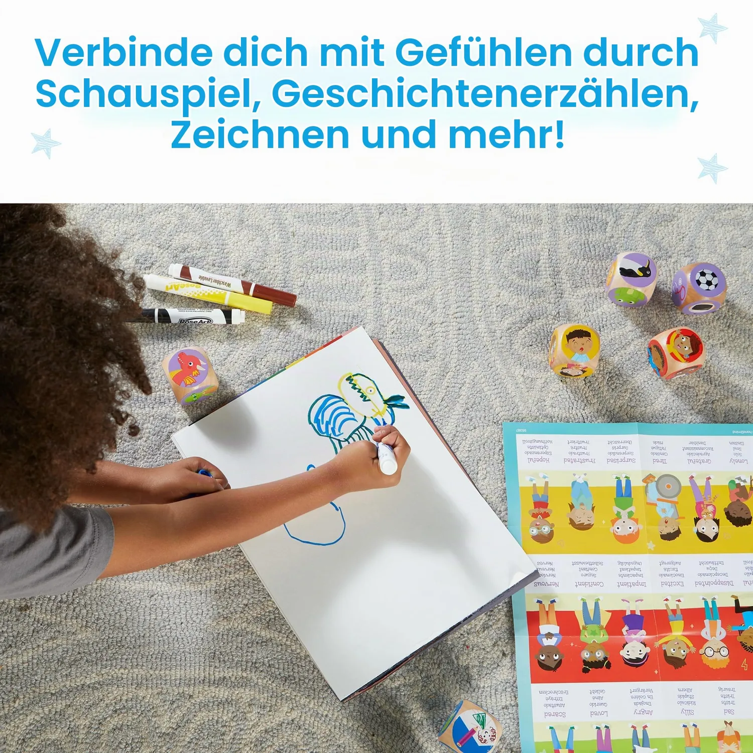 Learning Resources Gefühle würfeln Lernspiel Holz ab 5 Jahren