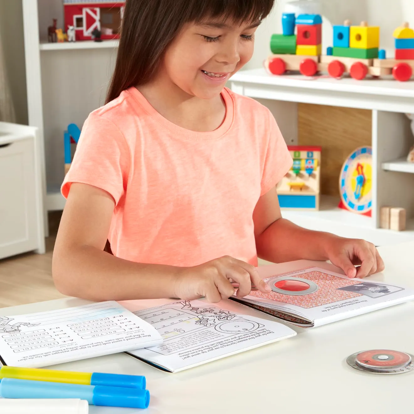 Melissa & Doug Secret Decoder Deluxe Activity Set Rätselblock On the Go