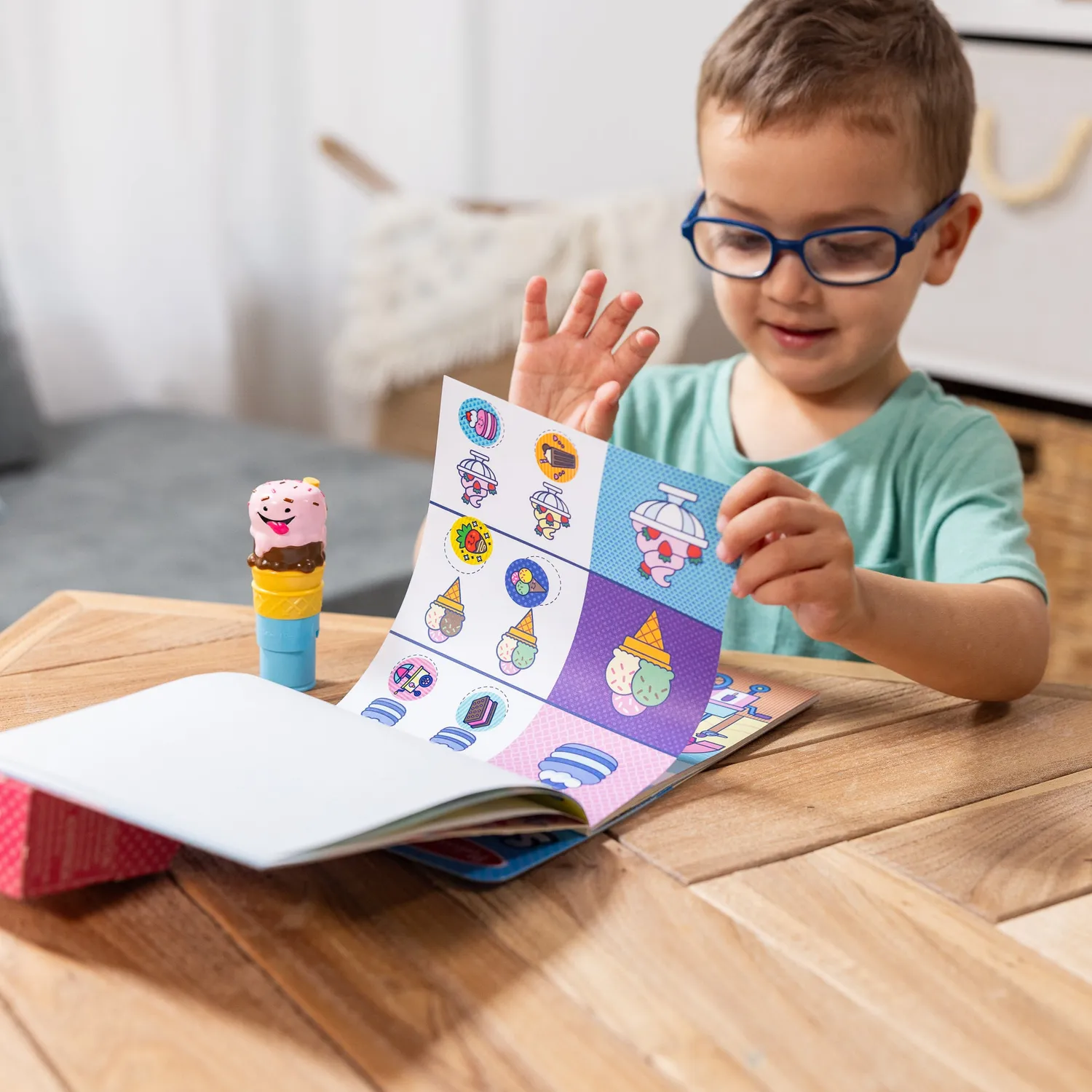 Melissa & Doug Sticker WOW! Ice Cream Stempel-Sticker-Set 300 Sticker