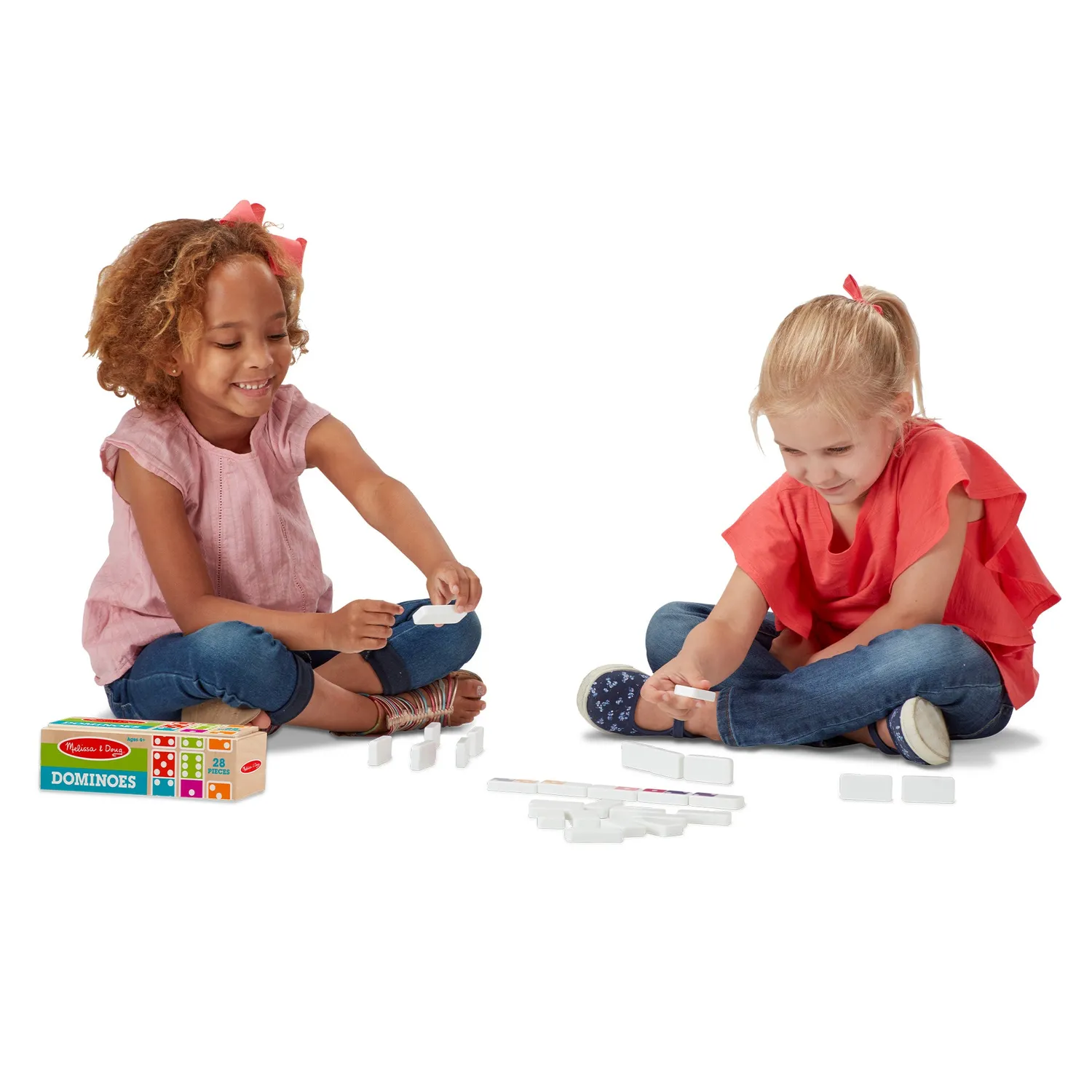 Melissa & Doug Dominoes Dominospiel Holz 28 Steine
