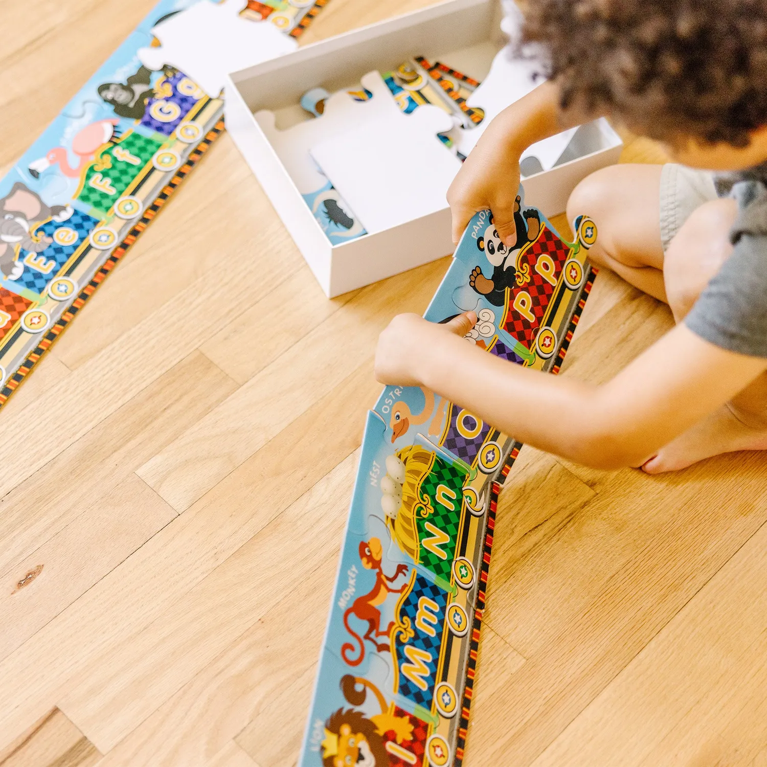 Melissa & Doug Alphabet Express Bodenpuzzle ABC 27 Teile