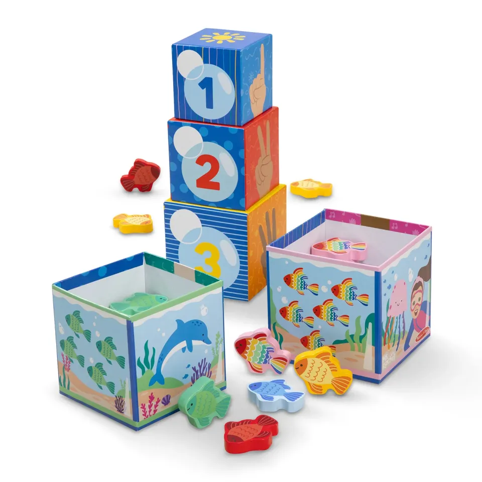 Melissa & Doug Ms. Rachel Stapelwürfel Zählspiel ab 2J