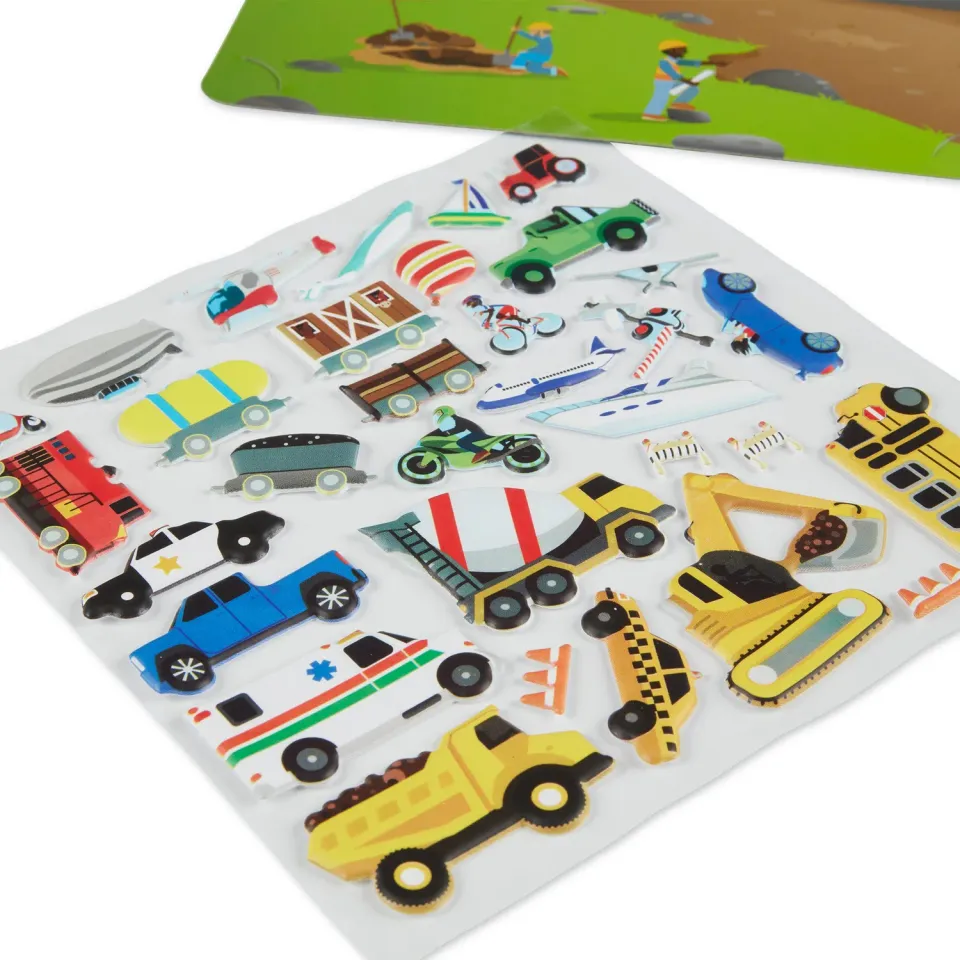 Melissa & Doug Puffy Sticker Vehicles Sticker-Set 32 Sticker