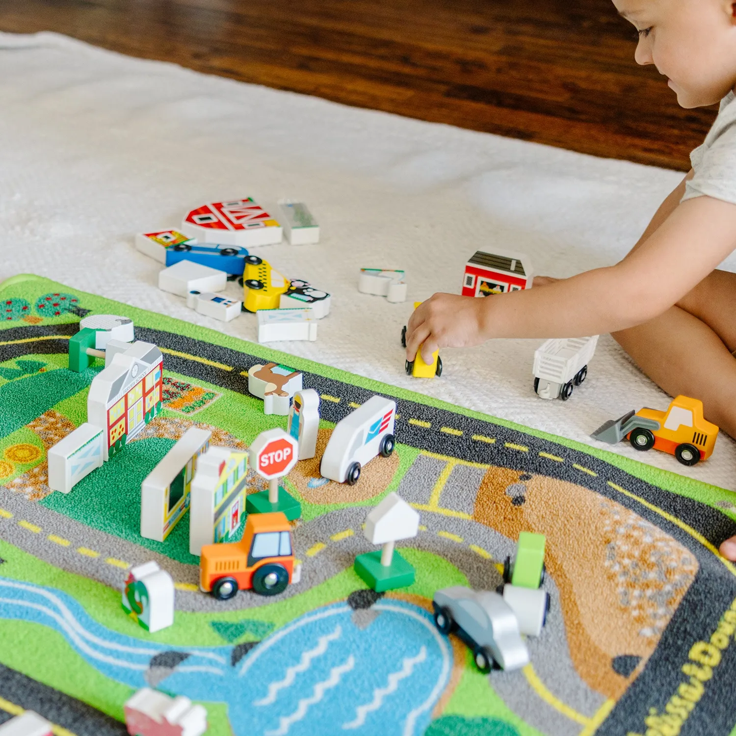 Melissa & Doug Deluxe Road Rug Spielteppich 49-tlg