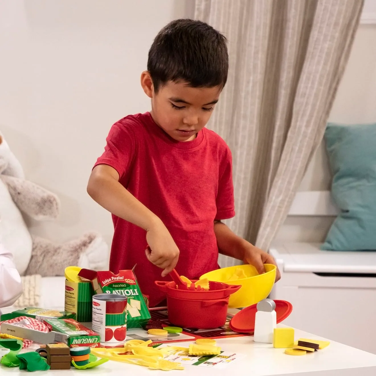 Melissa & Doug Prepare & Serve Pasta Kochset 50-teilig Filz