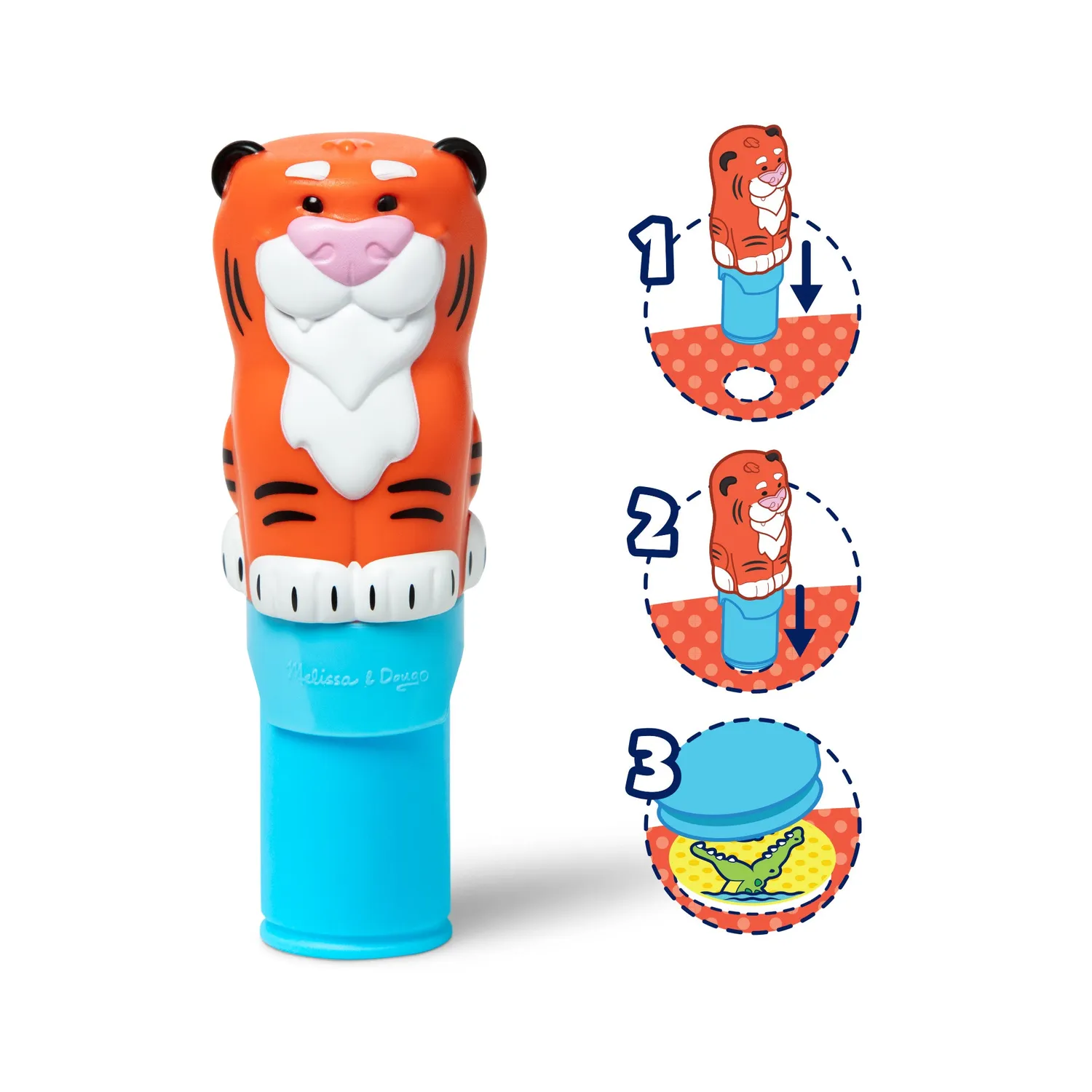 Melissa & Doug Sticker WOW Tiger Stickerheft 24 Seiten 300 Sticker