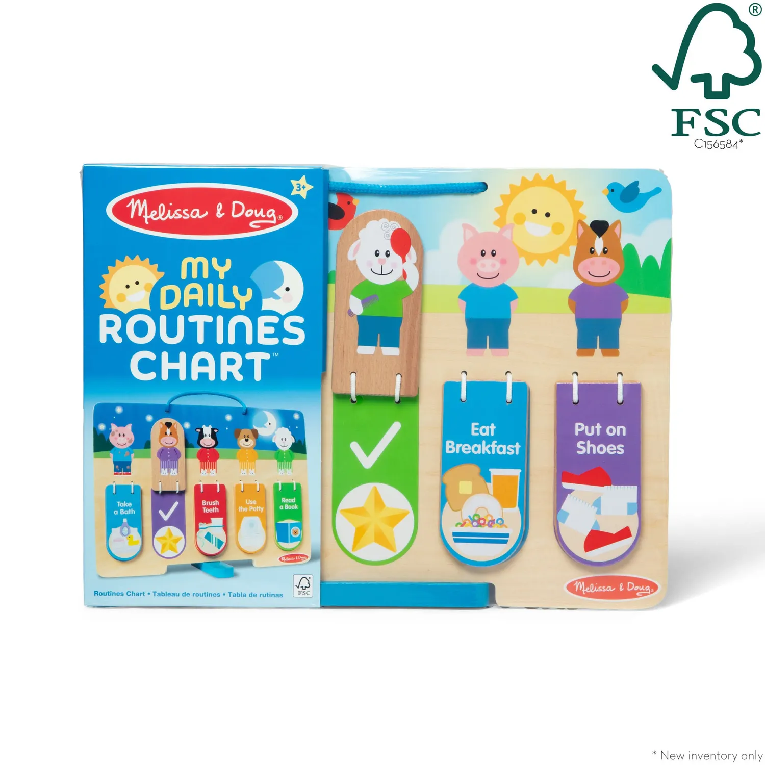 Melissa & Doug My Daily Routines Chart Lerntafel Morgen Abend