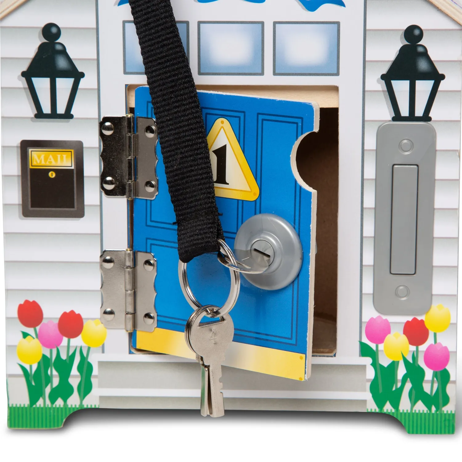 Melissa & Doug Doorbell House Holzspielzeug Schlösser