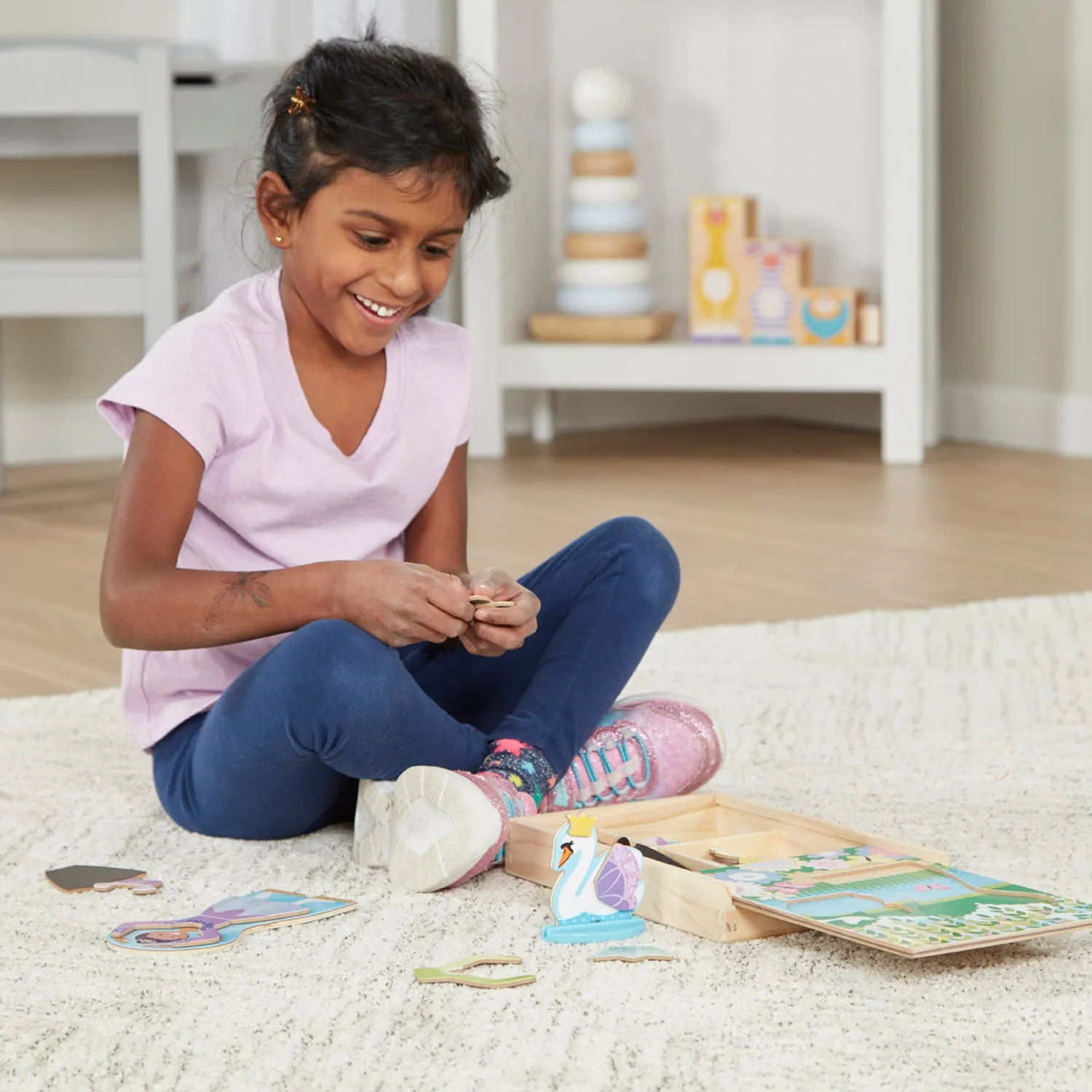 Melissa & Doug Ballerina Fee Magnetspiel Anziehspiel 52 Teile
