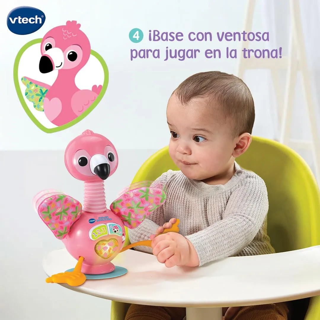 VTech Baby Flamingo Hochstuhlspielzeug spanisch ab 6 Monate
