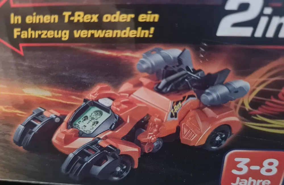 VTech Switch and Go Dinos Fire-T-Rex Dino-Auto mit Lichtprojektion