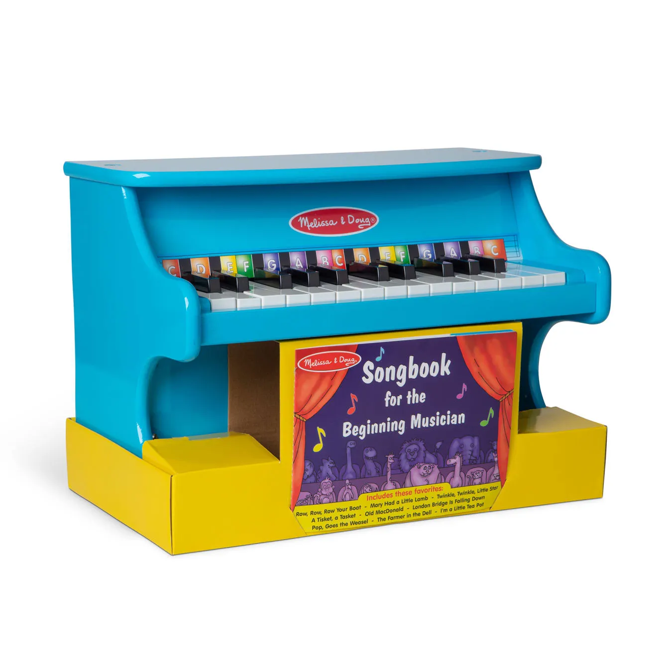 Melissa & Doug Blue Piano Kinderklavier Holz 25 Tasten blau
