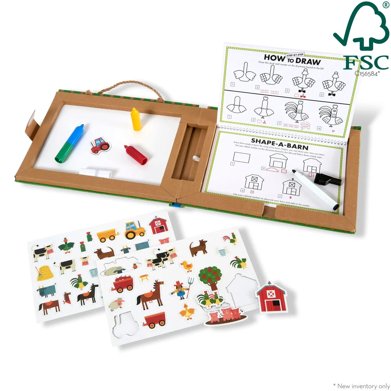 Melissa & Doug Natural Play Farm Malset magnetisch ab 3 Jahre