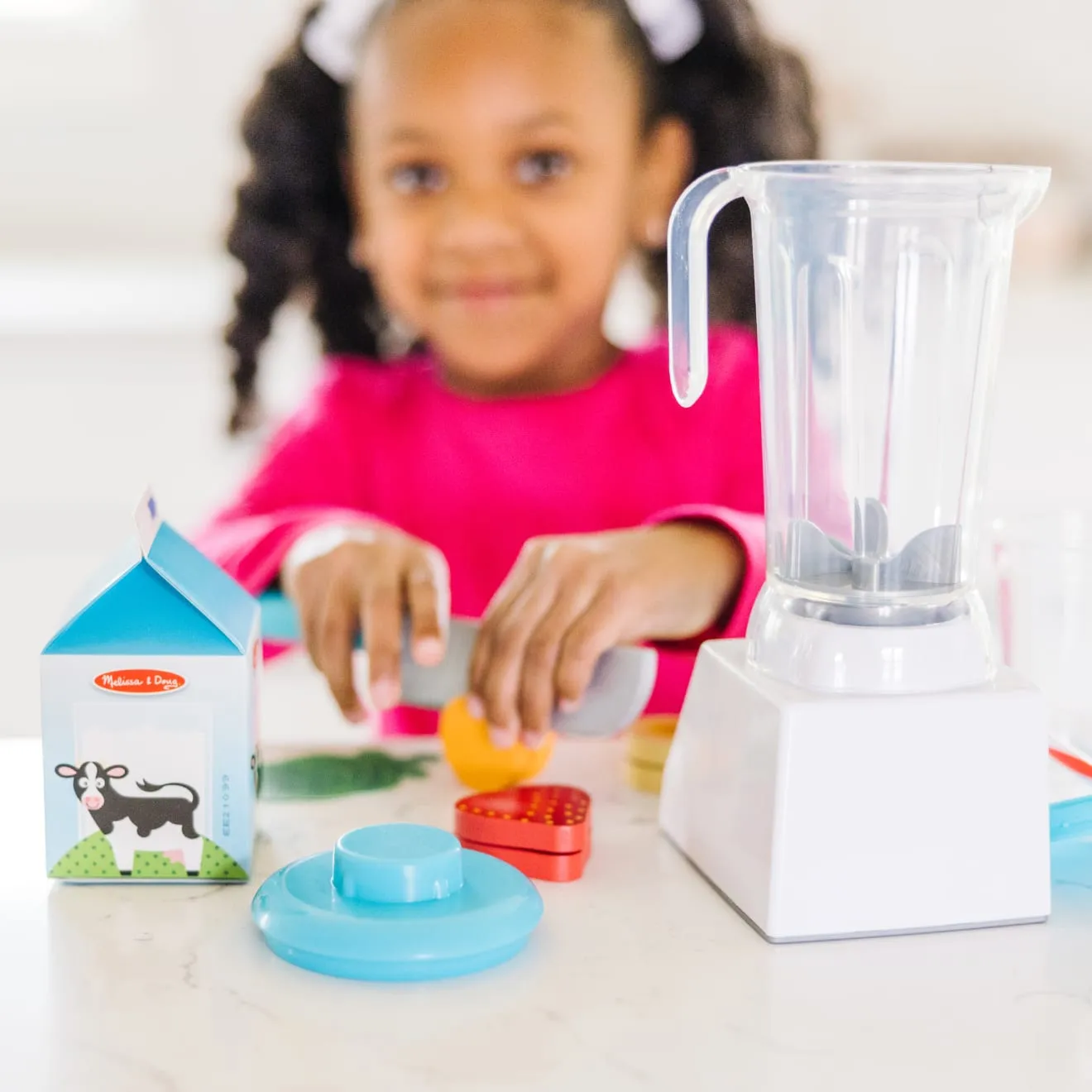 Melissa & Doug Smoothie Maker Spielset 22-teilig Holzfrüchte