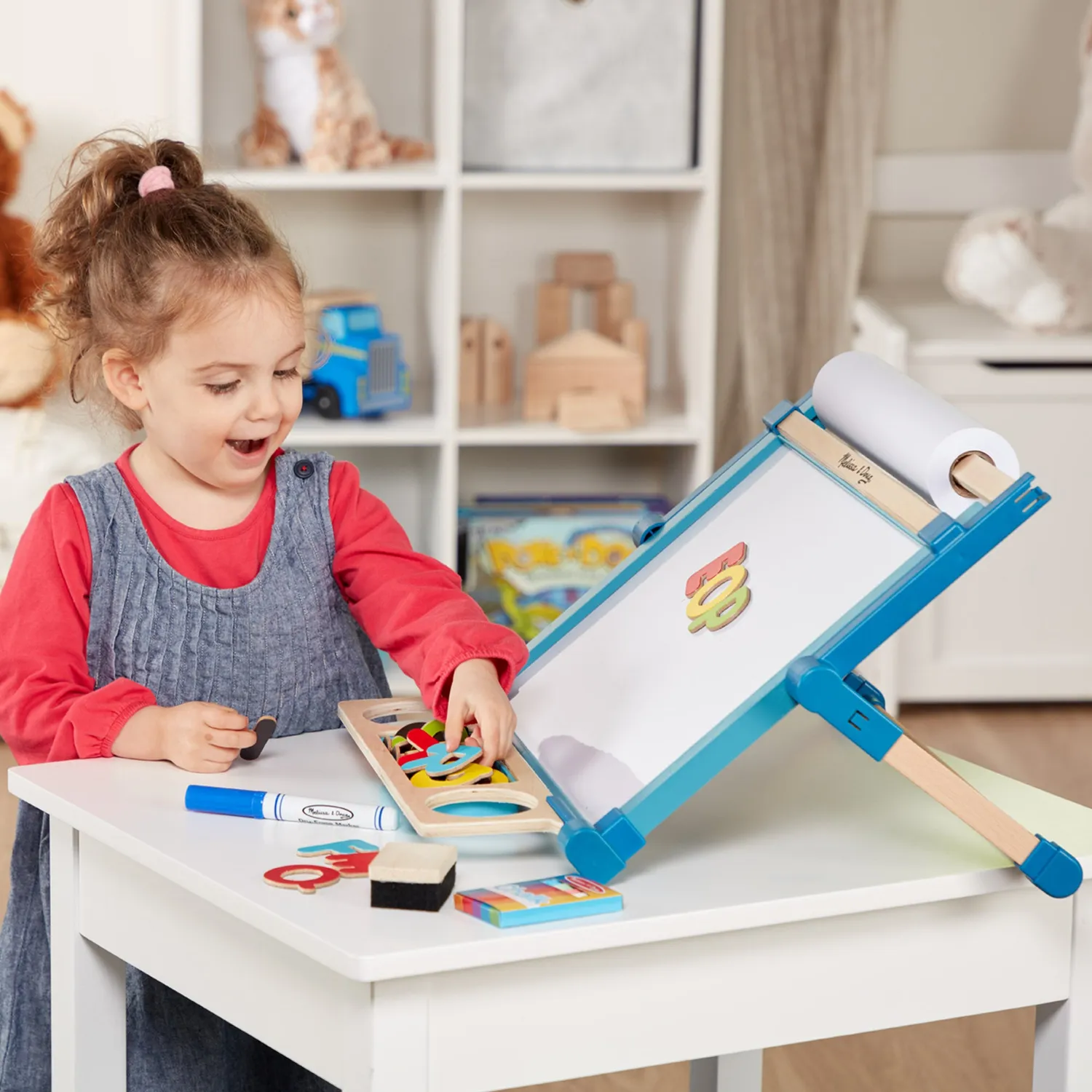 Melissa & Doug Double-Sided Magnetic Tabletop Easel Tischstaffelei Holz