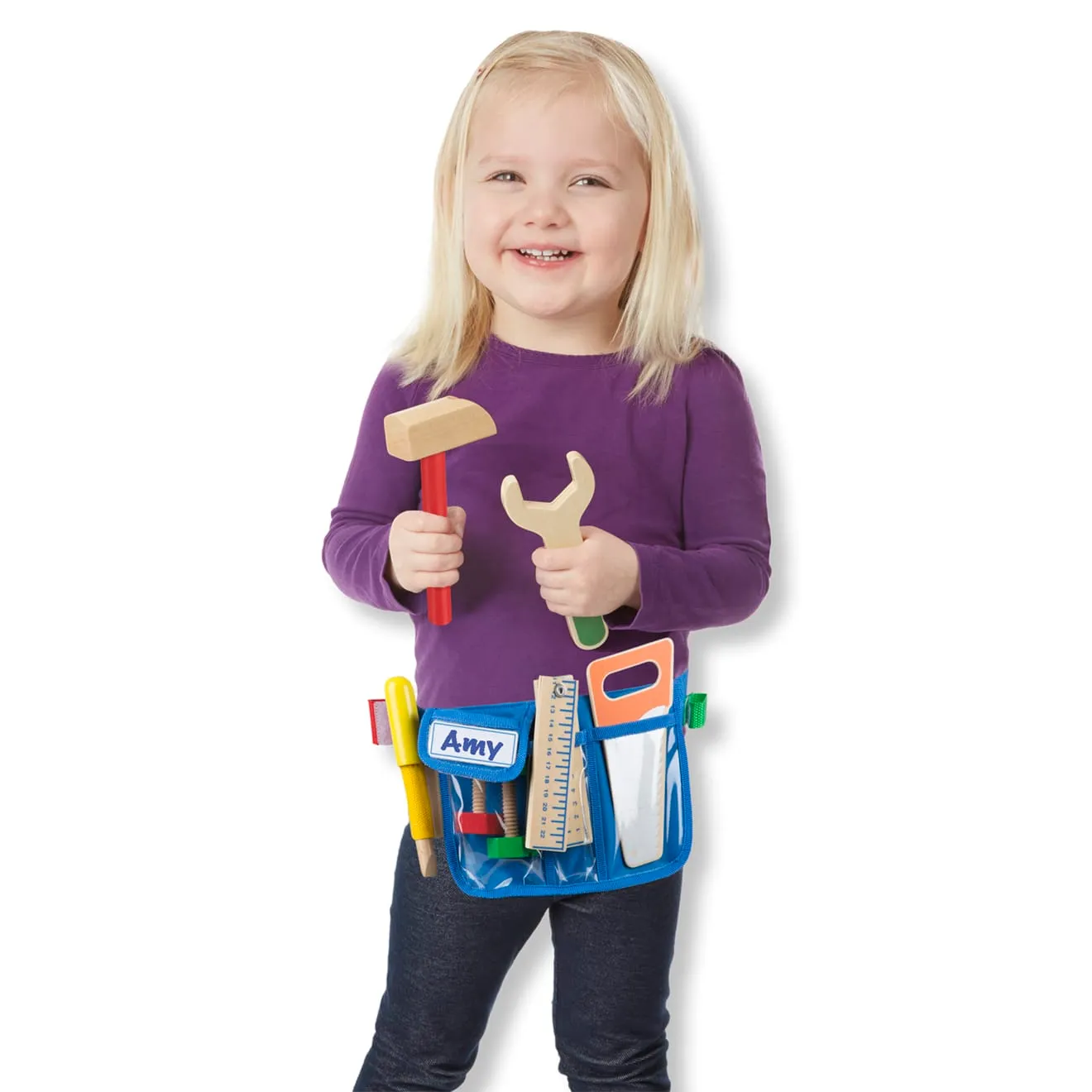 Melissa & Doug Tool Belt Werkzeuggürtel Holz Set