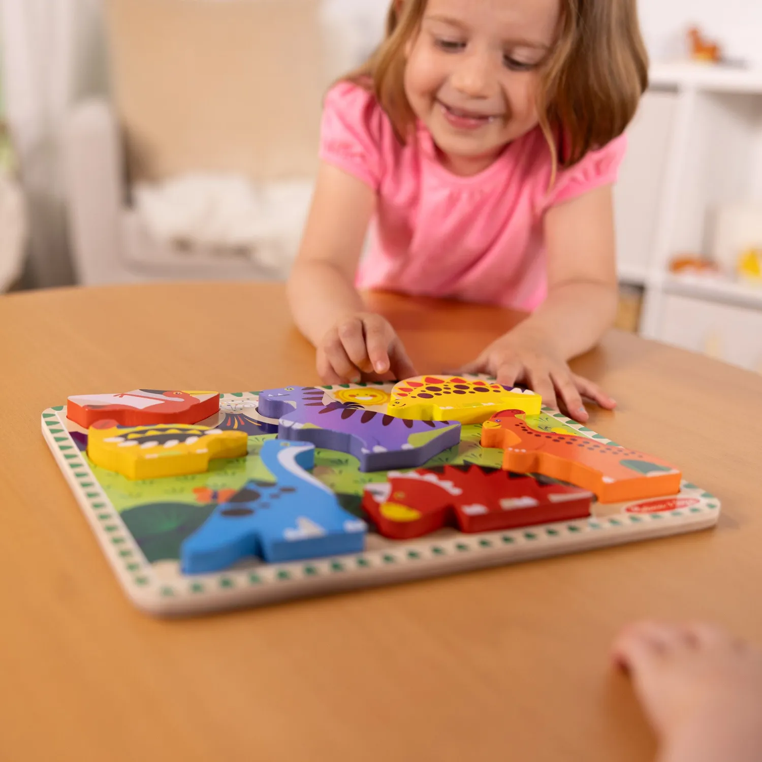 Melissa & Doug Dinosaurs Holzpuzzle 7 Teile Dino