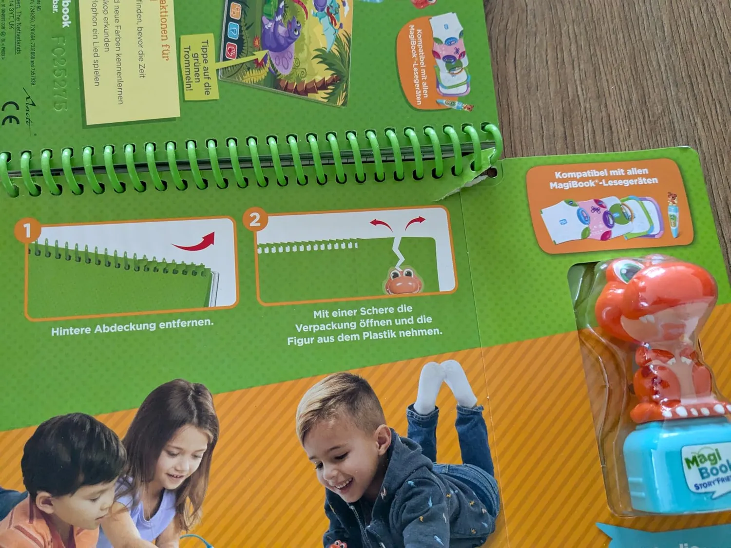 VTech MagiBook Formen und Farben Lernbuch Stufe 1 mit Dino