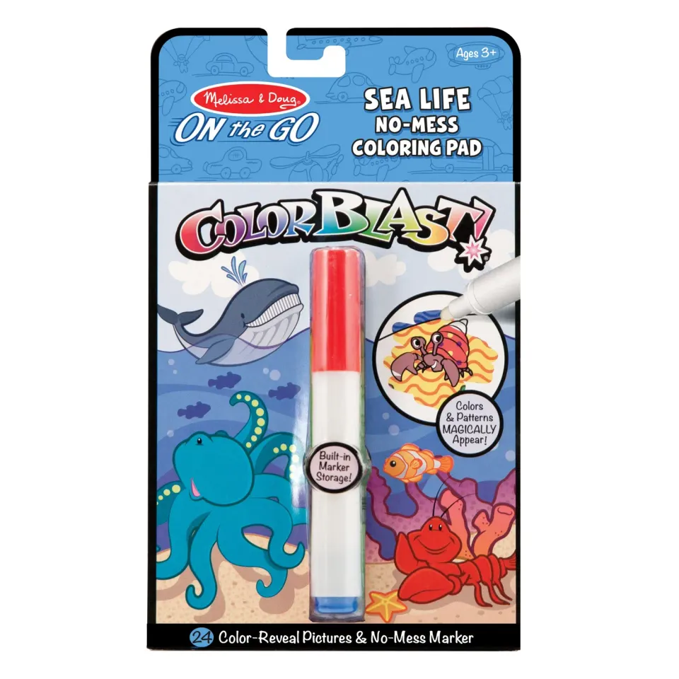 Melissa & Doug On the Go ColorBlast Sea Life Malbuch Zauberstift