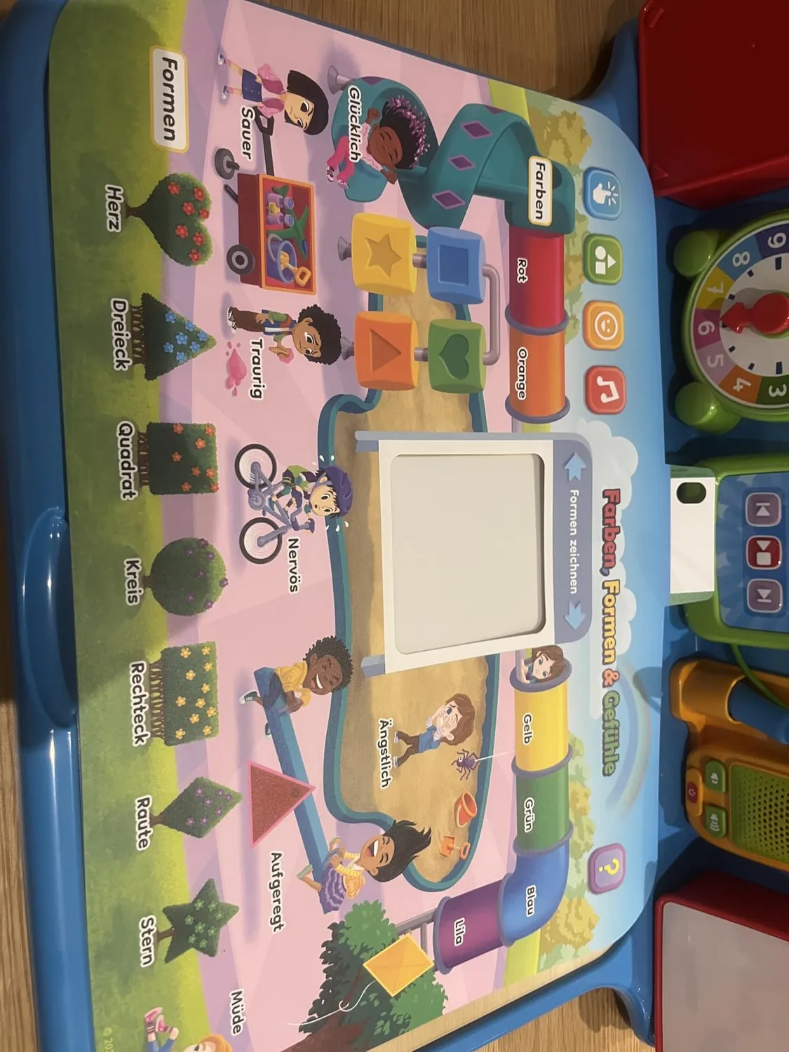VTech 6-in-1 Magischer Schreibtisch Lernstation Stuhl Blau