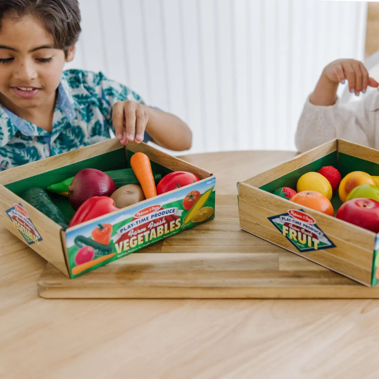 Melissa & Doug Combo Obst & Gemüse Kaufladen Set 16-teilig